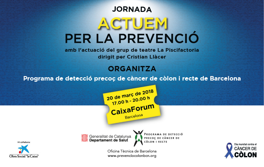 Jornada por la prevención del cáncer de colon y recto en el CaixaForum de Barcelona
